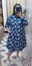 Load image into Gallery viewer, Denim Dress Full Sleeve Printed-P9