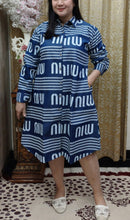 Load image into Gallery viewer, Denim Dress Full Sleeve Printed-P10