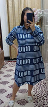 Load image into Gallery viewer, Denim Dress Full Sleeve Printed-P10