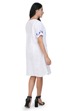 Load image into Gallery viewer, Cotton Round Neck Emb - White 1851