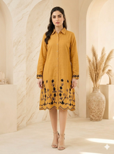 Load image into Gallery viewer, Cotton Shirt Border Emb - Yellow
