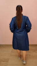 Load image into Gallery viewer, Denim Dress Embroideried (soft denim fabric) 14