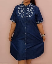 Load image into Gallery viewer, Denim Dress (soft denim fabric) 15
