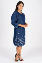Load image into Gallery viewer, Denim Dress With Embroideried (Soft Denim Fabric) - 1924-3