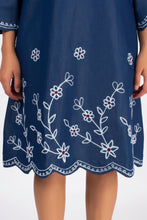 Load image into Gallery viewer, Denim Dress With Embroideried (Soft Denim Fabric) - 1924-3