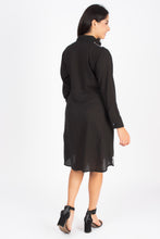 Load image into Gallery viewer, Cotton Shirt Border Emboroidery - Black