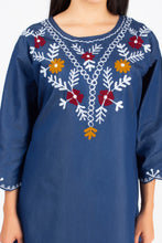 Load image into Gallery viewer, Denim Dress With Embroideried (Soft Denim Fabric) - 1924-4