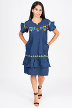 Load image into Gallery viewer, Denim long kurti half sleeve V neck New 8