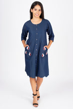 Load image into Gallery viewer, Half sleeve Denim Dress New 11