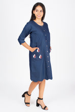 Load image into Gallery viewer, Half sleeve Denim Dress New 11