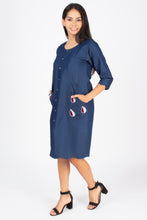 Load image into Gallery viewer, Half sleeve Denim Dress New 11