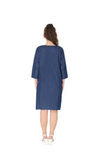 Load image into Gallery viewer, Denim Shirt Collar half Sleeve Dress 1921-5