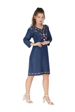 Load image into Gallery viewer, Denim Shirt Collar half Sleeve Dress 1921-5