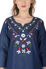 Load image into Gallery viewer, Denim Shirt Collar half Sleeve Dress 1921-5