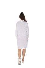 Load image into Gallery viewer, Cotton Shirt Border Emboroidery 1906-3 White