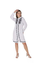 Load image into Gallery viewer, Cotton Shirt Border Emboroidery 1906-3 White