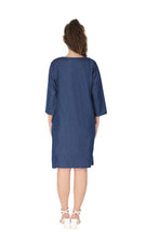 Load image into Gallery viewer, Denim Shirt Collar half Sleeve Dress 1921-3