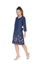 Load image into Gallery viewer, Denim Shirt Collar half Sleeve Dress 1921-3