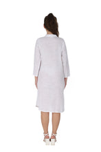 Load image into Gallery viewer, Women Embroidered Dress with side pockets 1904-2 White