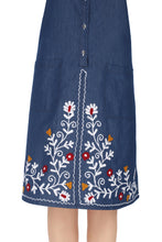 Load image into Gallery viewer, Half sleeve Denim Dress Kurti with Front Pocket 1941