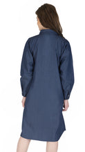 Load image into Gallery viewer, Denim Dress With Embroidered (Soft Denim Fabric) - 3001