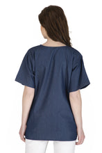 Load image into Gallery viewer, Embroideried Denim Top - 3009