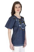 Load image into Gallery viewer, Embroideried Denim Top - 3009