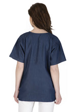 Load image into Gallery viewer, Embroideried Denim Top - 3012