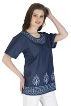 Load image into Gallery viewer, Embroideried Denim Top - 3012