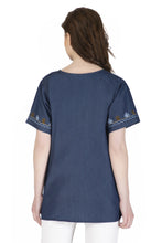Load image into Gallery viewer, Embroideried Denim Top - 3014