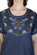 Load image into Gallery viewer, Embroideried Denim Top - 3014