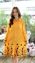 Load image into Gallery viewer, Cotton Shirt Border Emb - Yellow