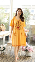 Load image into Gallery viewer, Cotton Long Kurti/Dress - Yellow
