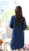 Load image into Gallery viewer, Denim Dress Embroideried (soft denim fabric) 1905