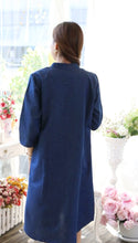 Load image into Gallery viewer, Denim Dress Embroideried (soft denim fabric) 1922
