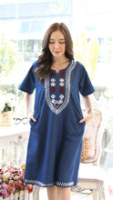 Load image into Gallery viewer, Denim Dress Kurti With Side Pocket - 1921