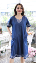 Load image into Gallery viewer, Denim Shirt half Sleeve Dress 1921-2