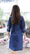Load image into Gallery viewer, Denim Dress Embroideried (soft denim fabric) 1924