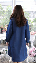 Load image into Gallery viewer, Denim Dress Embroideried (soft denim fabric)1820-1