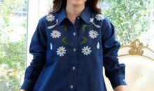 Load image into Gallery viewer, Denim Dress Embroideried (Soft Denim Fabric) - 1906