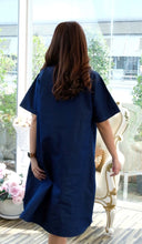 Load image into Gallery viewer, Denim Dress Embroideried (soft denim fabric) 1819-3