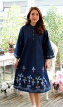 Load image into Gallery viewer, Denim Dress Embroideried (soft denim fabric) 12