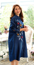 Load image into Gallery viewer, Denim Dress Embroideried (soft denim fabric) 1828