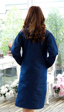 Load image into Gallery viewer, Denim Dress Full Sleeve with Embroidery - 1820-2