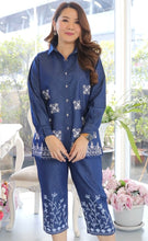 Load image into Gallery viewer, Embroidered Denim Coordsets: Elevate Your Style with Artful Elegance 04