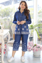 Load image into Gallery viewer, Embroidered Denim Coordsets: Elevate Your Style with Artful Elegance 04