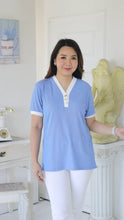 Load image into Gallery viewer, Imported Korean Top V-Neck Half Sleeves