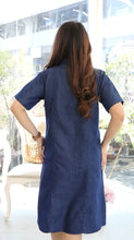 Load image into Gallery viewer, Denim Dress With Embroideried (Soft Denim Fabric) - 2003