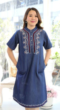Load image into Gallery viewer, Denim Dress With Embroideried (Soft Denim Fabric) - 2007