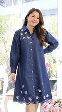 Load image into Gallery viewer, Denim Dress With Embroideried (Soft Denim Fabric) - new6